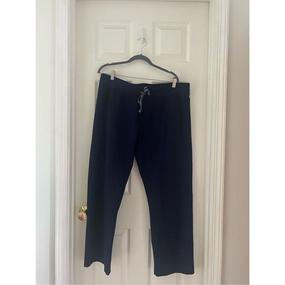 Figs Livingston Basic Scrub Pants XL Petite Navy Blue women’s - Picture 2 of 8